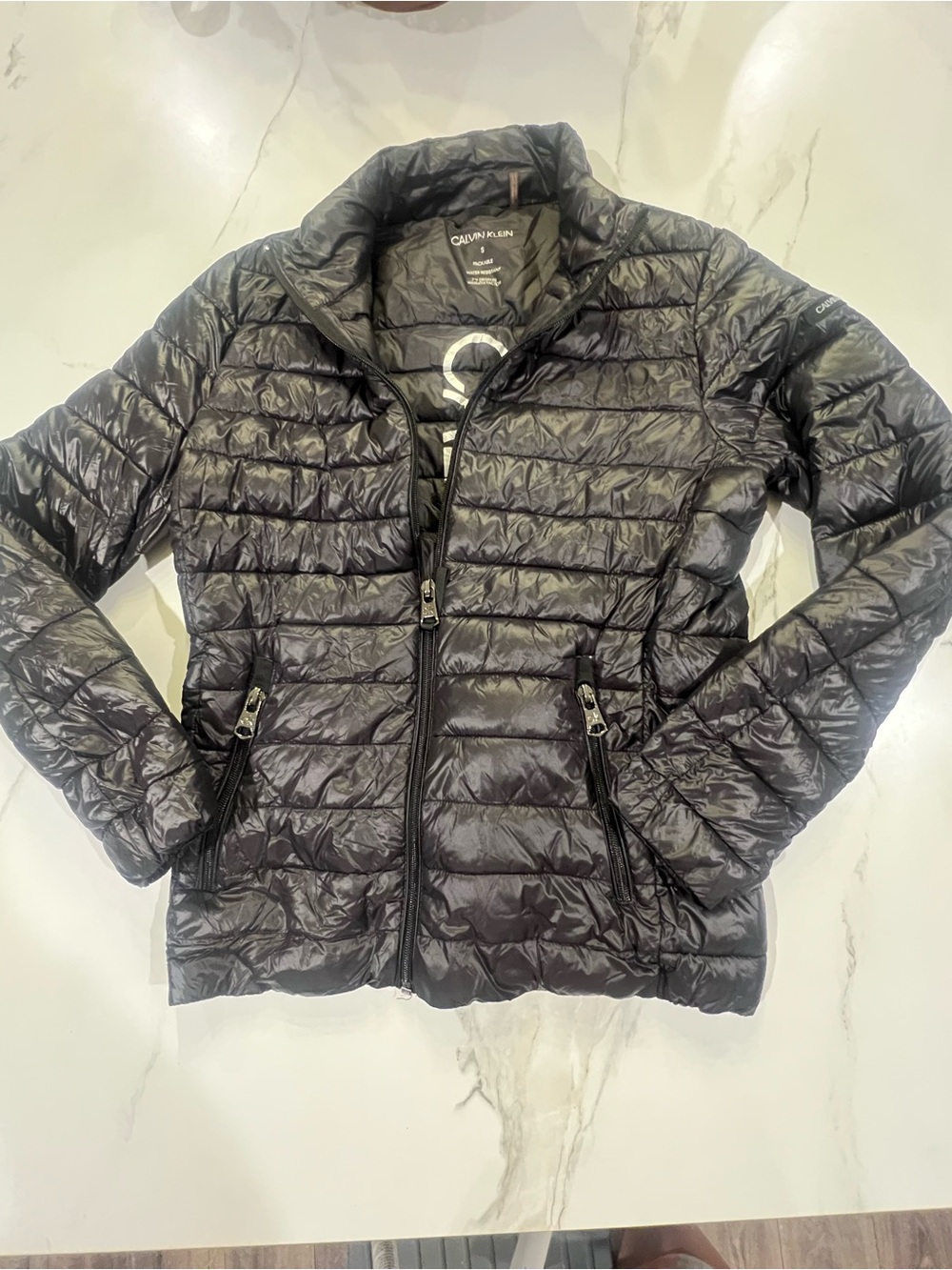 Calvin Klein Black Quilted Packable Puffer Jacket